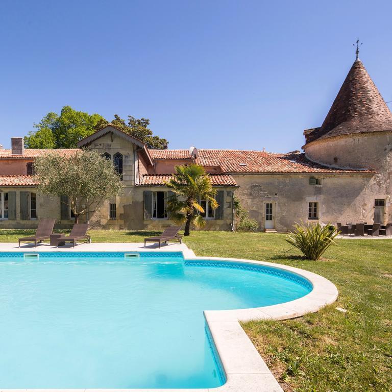 Bed and Breakfast Chateau De Puyrigaud Léoville Exterior foto